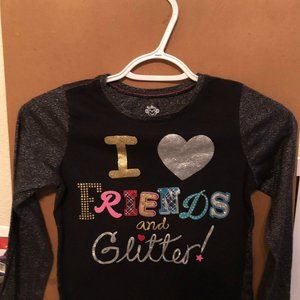 365 KiDS from Garanimals size 8 long sleeve glitter t-shirt